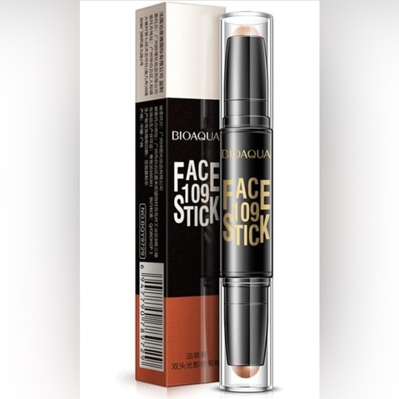 NEW BIOAQUA 109 Face Stick Contour Duo 2 in 1 Highlighter Rotating Pencil #02 - Picture 2 of 4